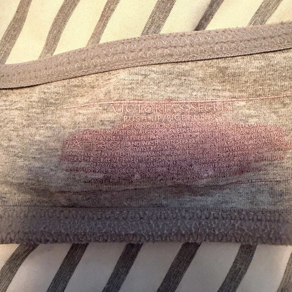 Gray Lace Racerback Bra - Picture 5 of 6